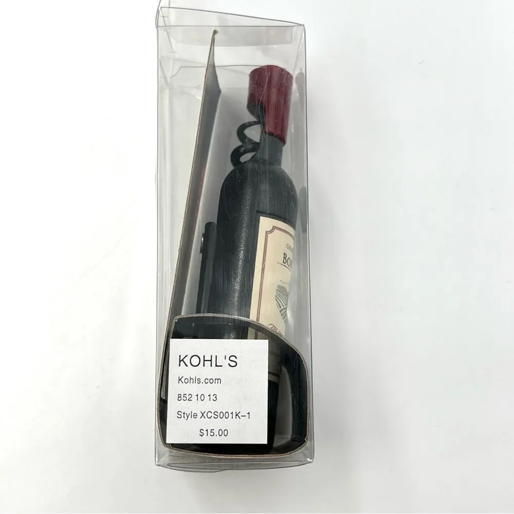 New Bordeaux Wine Bottle‎ Magnetic Corkscrew Bottle Opener Novelty Fridge Magnet